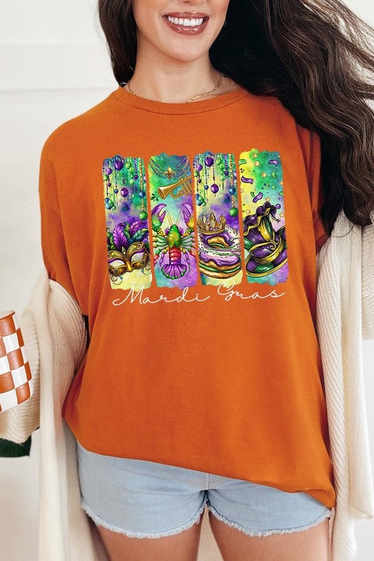 Mardi Gras Graphic Plus Heavy Cotton Tee