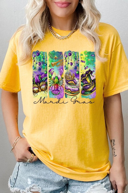 Mardi Gras Graphic Plus Heavy Cotton Tee