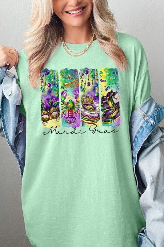 Mardi Gras Graphic Plus Heavy Cotton Tee
