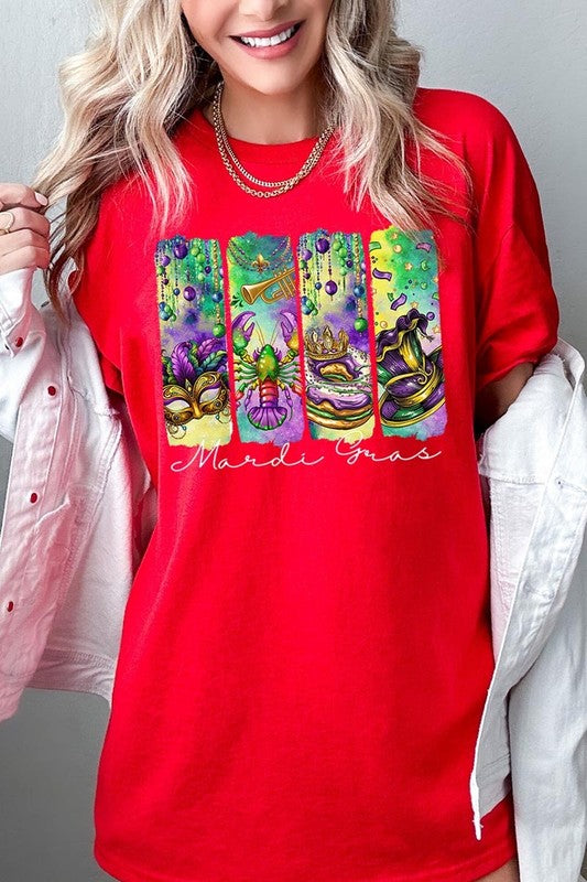 Mardi Gras Graphic Plus Heavy Cotton Tee