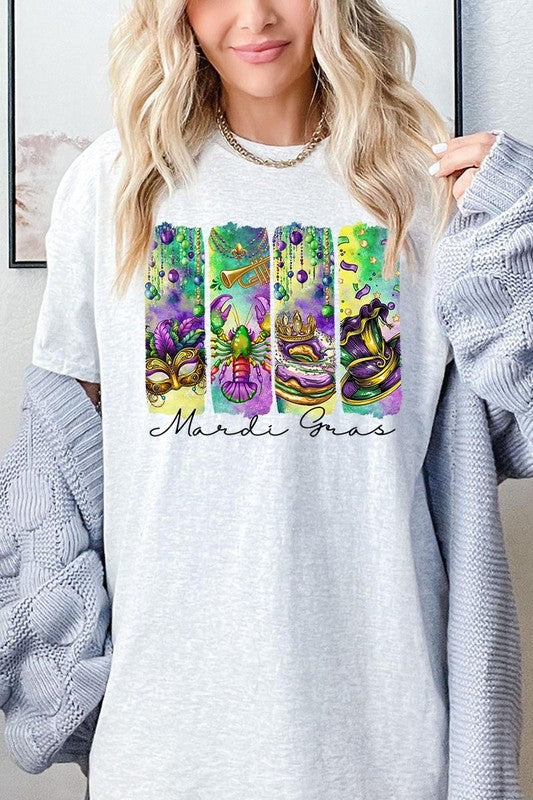Mardi Gras Graphic Plus Heavy Cotton Tee