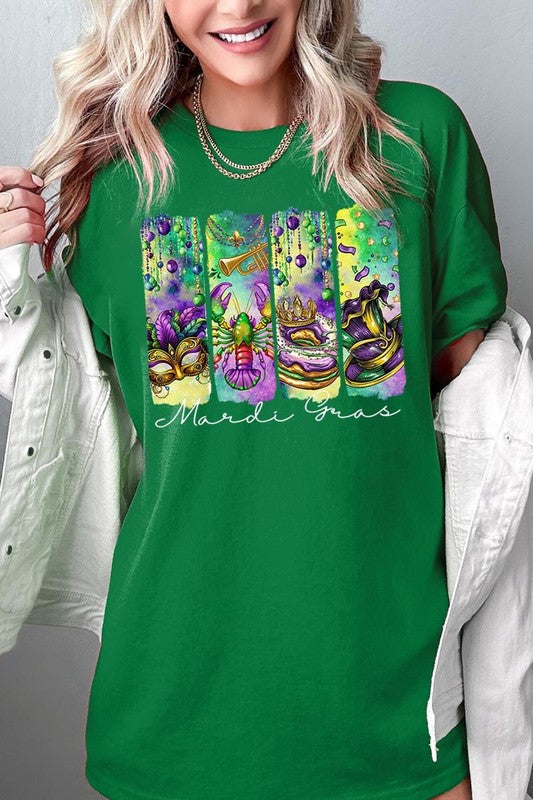 Mardi Gras Graphic Plus Heavy Cotton Tee