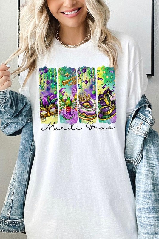 Mardi Gras Graphic Plus Heavy Cotton Tee