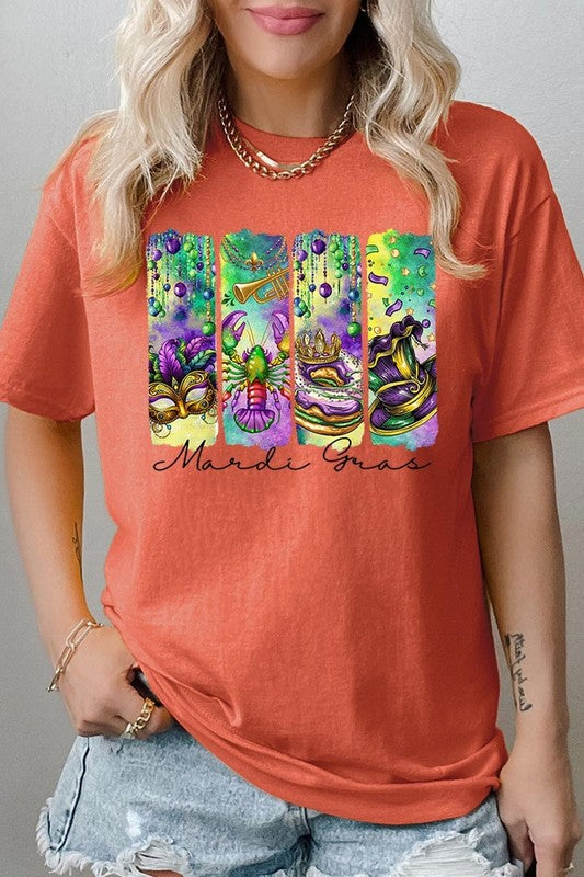 Mardi Gras Graphic Plus Heavy Cotton Tee
