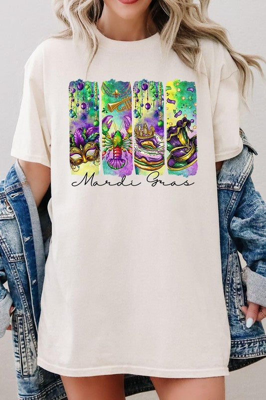 Mardi Gras Graphic Plus Heavy Cotton Tee