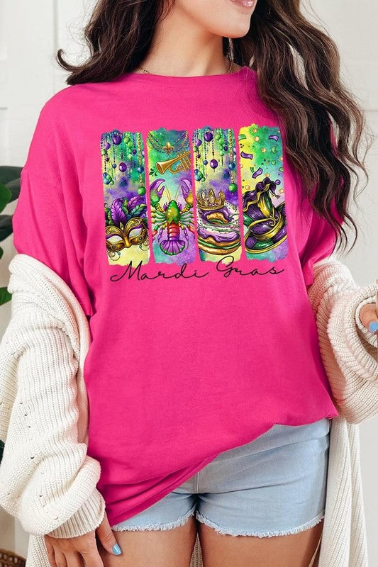 Mardi Gras Graphic Plus Heavy Cotton Tee