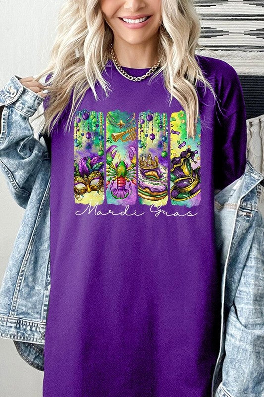 Mardi Gras Graphic Plus Heavy Cotton Tee