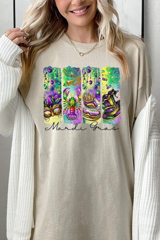 Mardi Gras Graphic Plus Heavy Cotton Tee