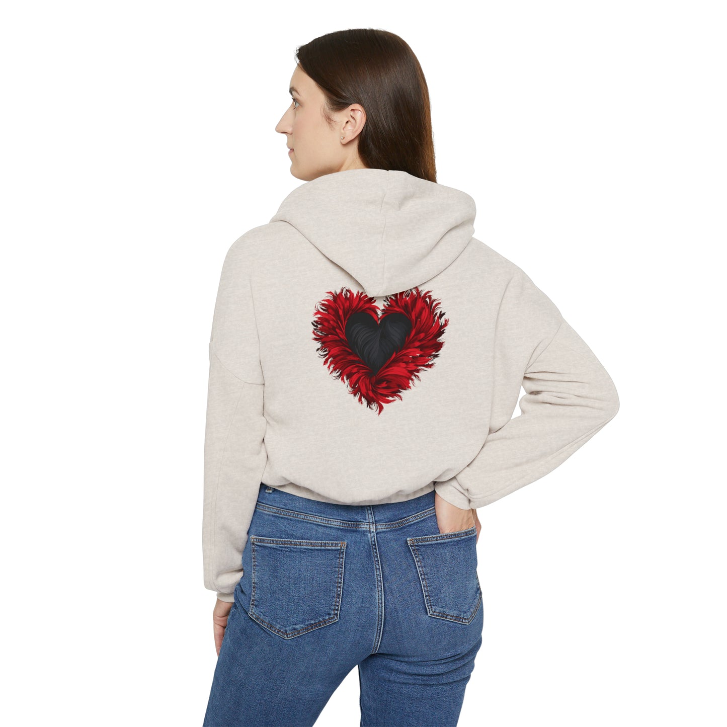 Valentine's best Gift, Women's Cinched Bottom Hoodie