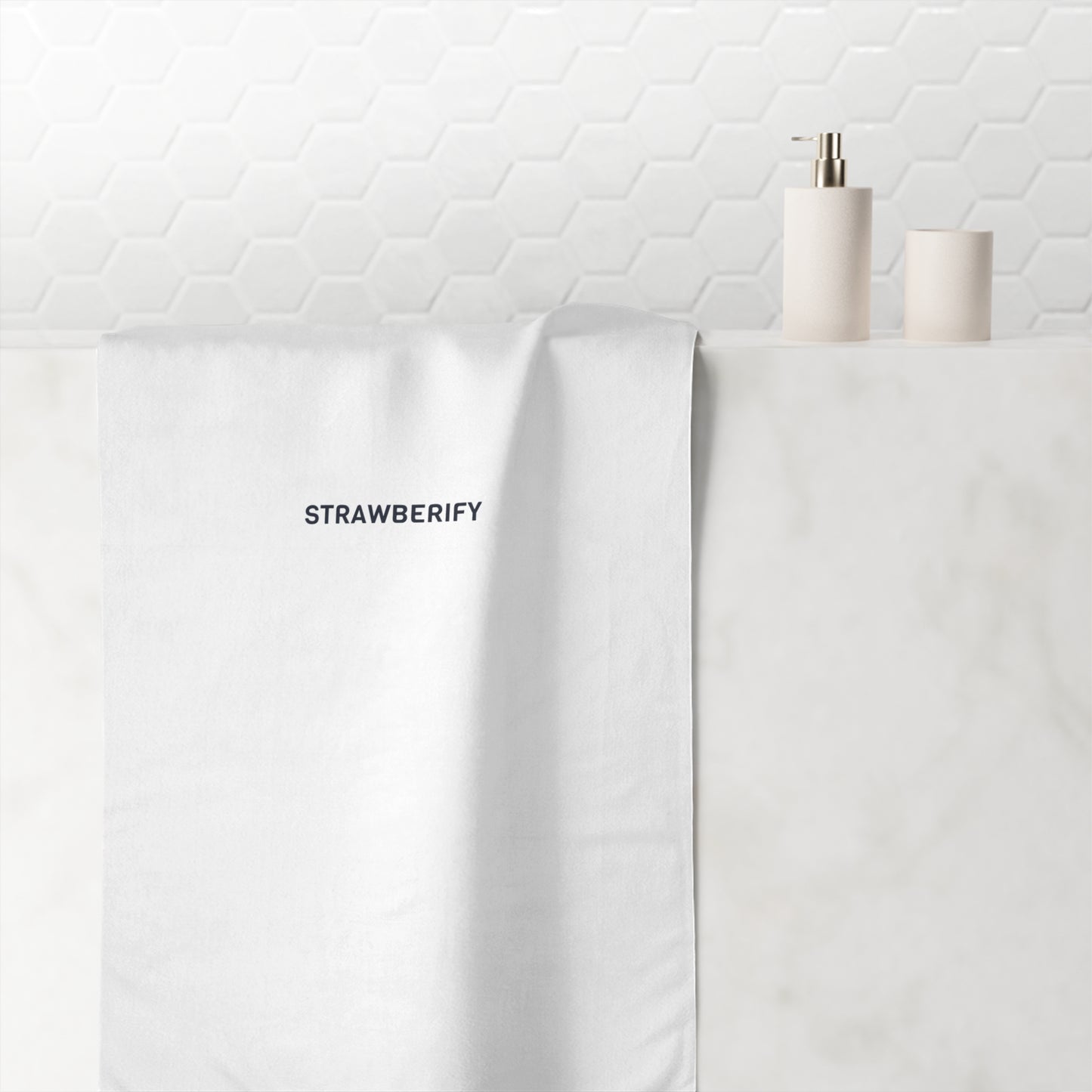 Cozy Mink-Cotton Towel - Perfect for Beach Days & Spa Retreats | STRAWBERIFY Design