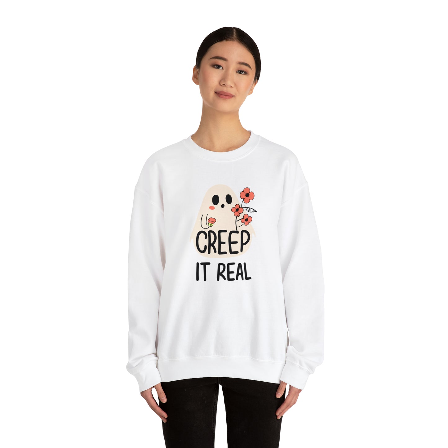 Creep It Real Spooky Sweatshirt, Spooky Season Halloween Sweatshirt, Halloween Costume, Spooky Sweatshirt, Halloween Gifts