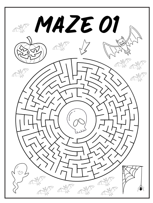 Spooky Smart Halloween Activity Book for Kids – 130+ Pages (PDF Download)