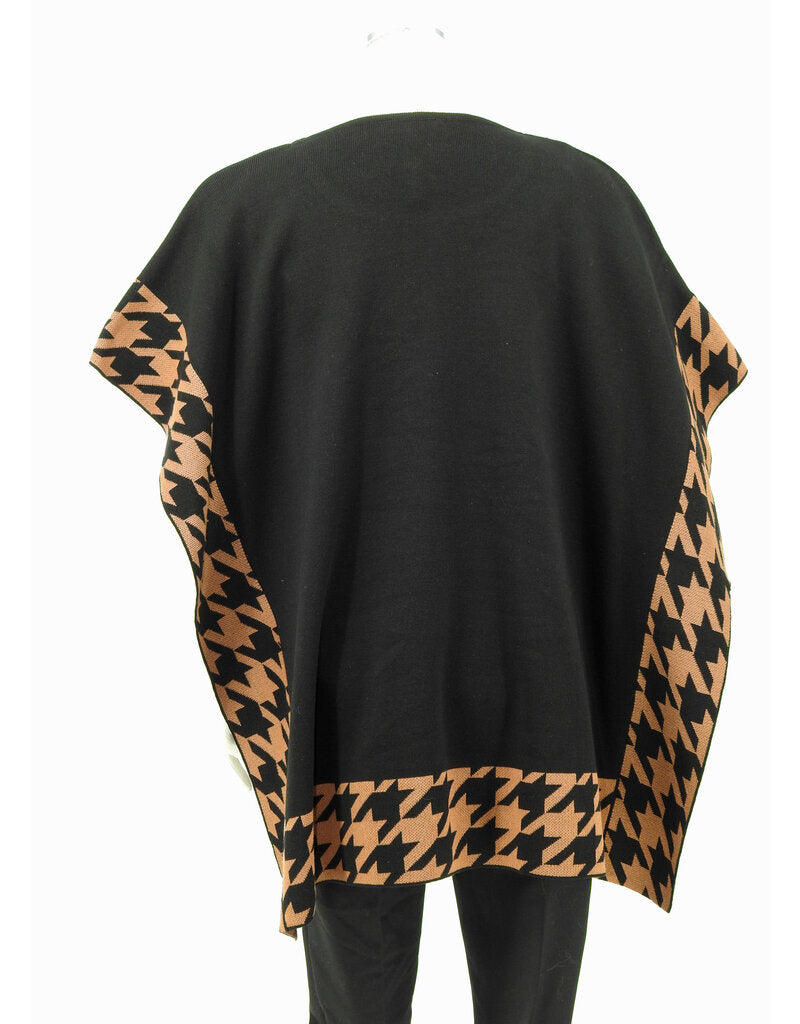 Knit Black One Size Poncho Cape Angel Apparel