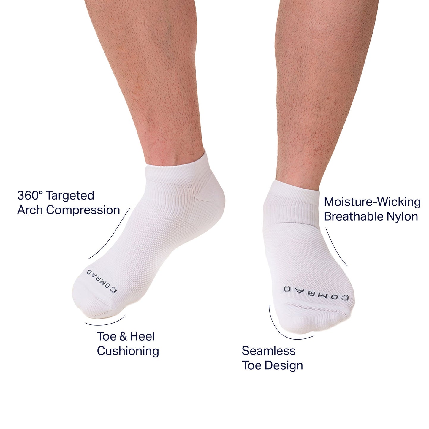 Ankle Compression Socks White Support Socks