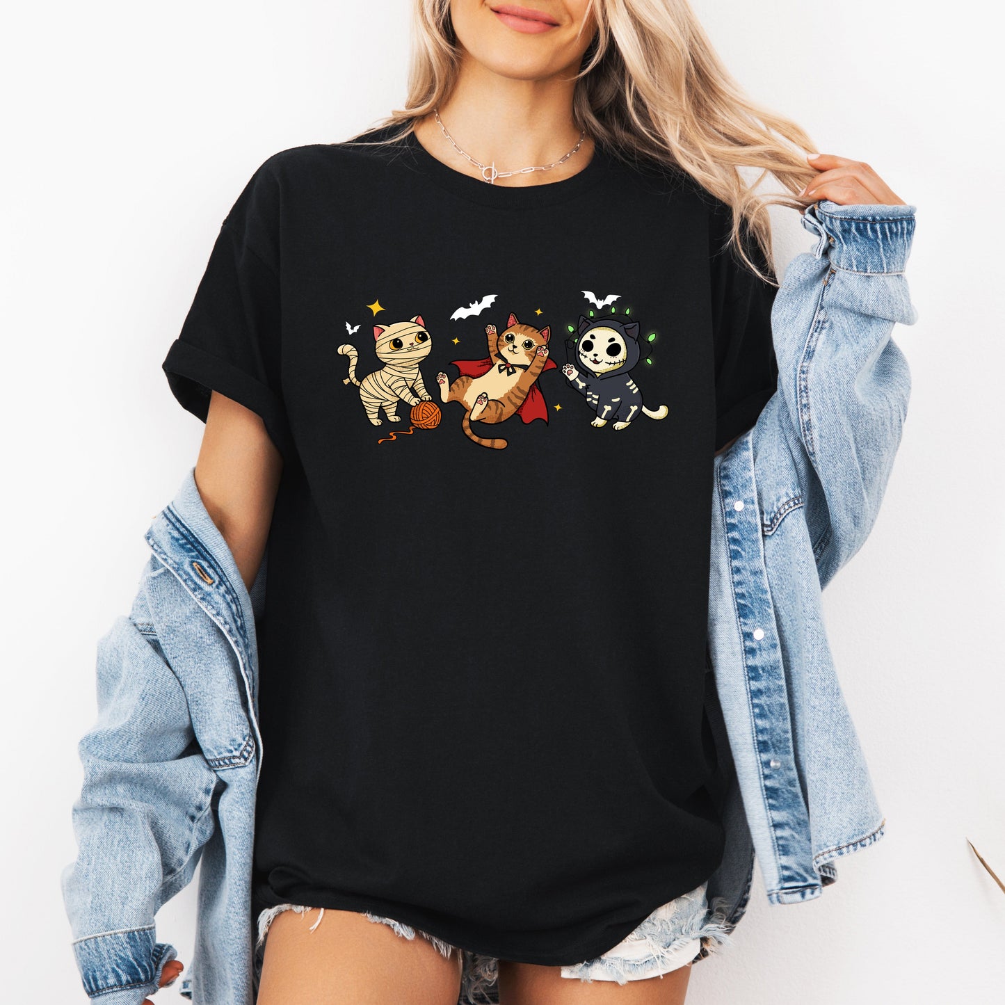 Adorable Halloween Cats Cute Fall Autumn Costume Tshirt Refinery Number One