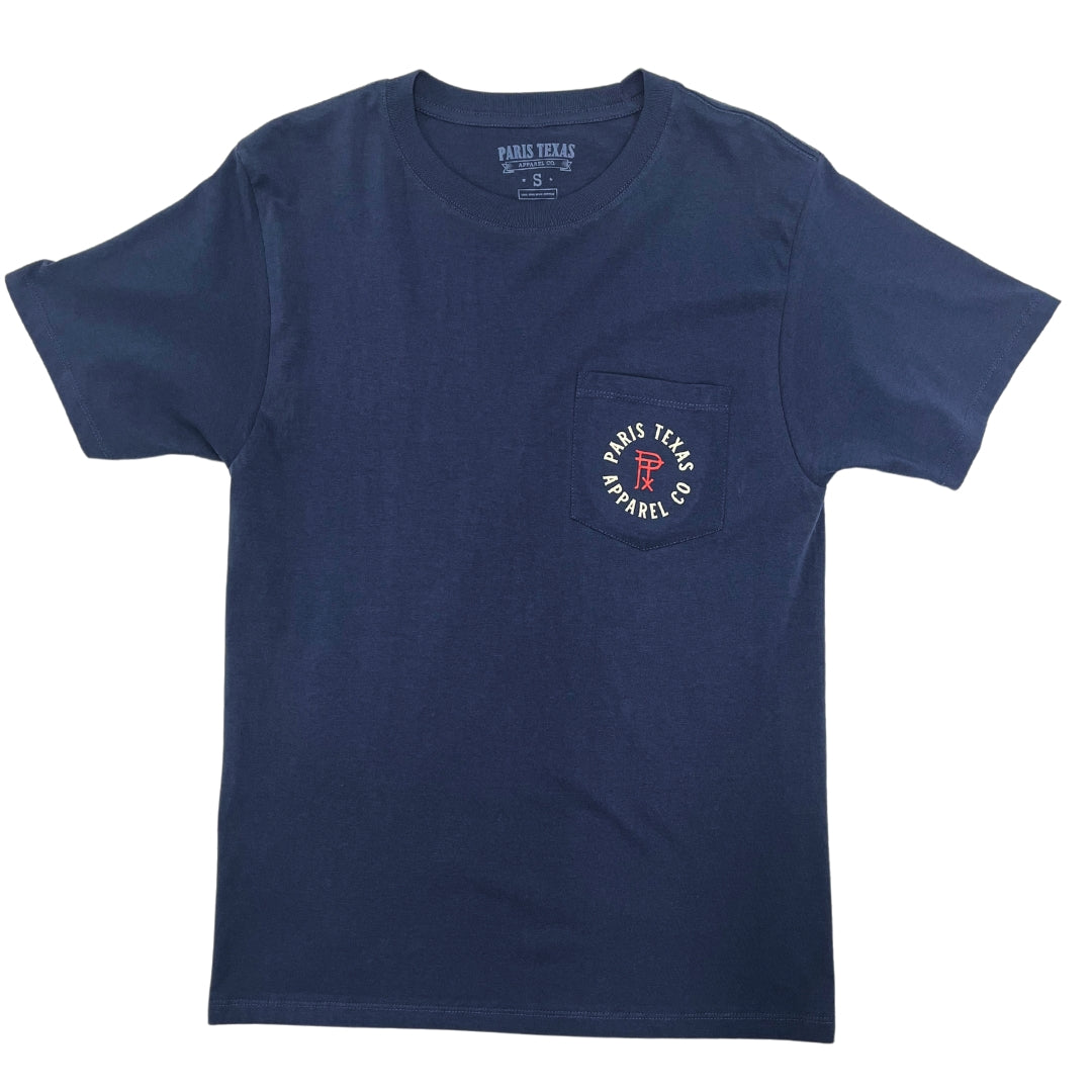 Rowdy Friends Navy Pocket T-Shirt
