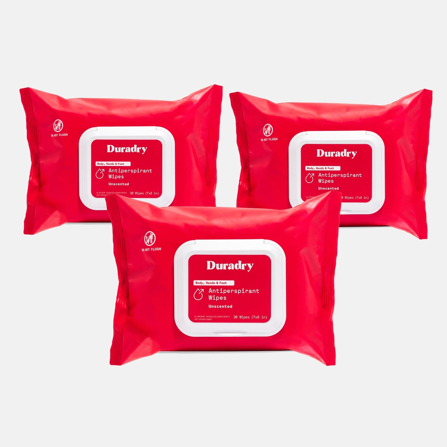 Whole Body Antiperspirant Wipes