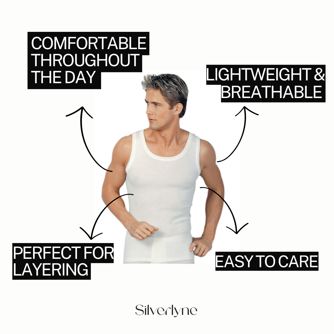 Angora and Wool | Sleeveless base layer shirt (Men's)