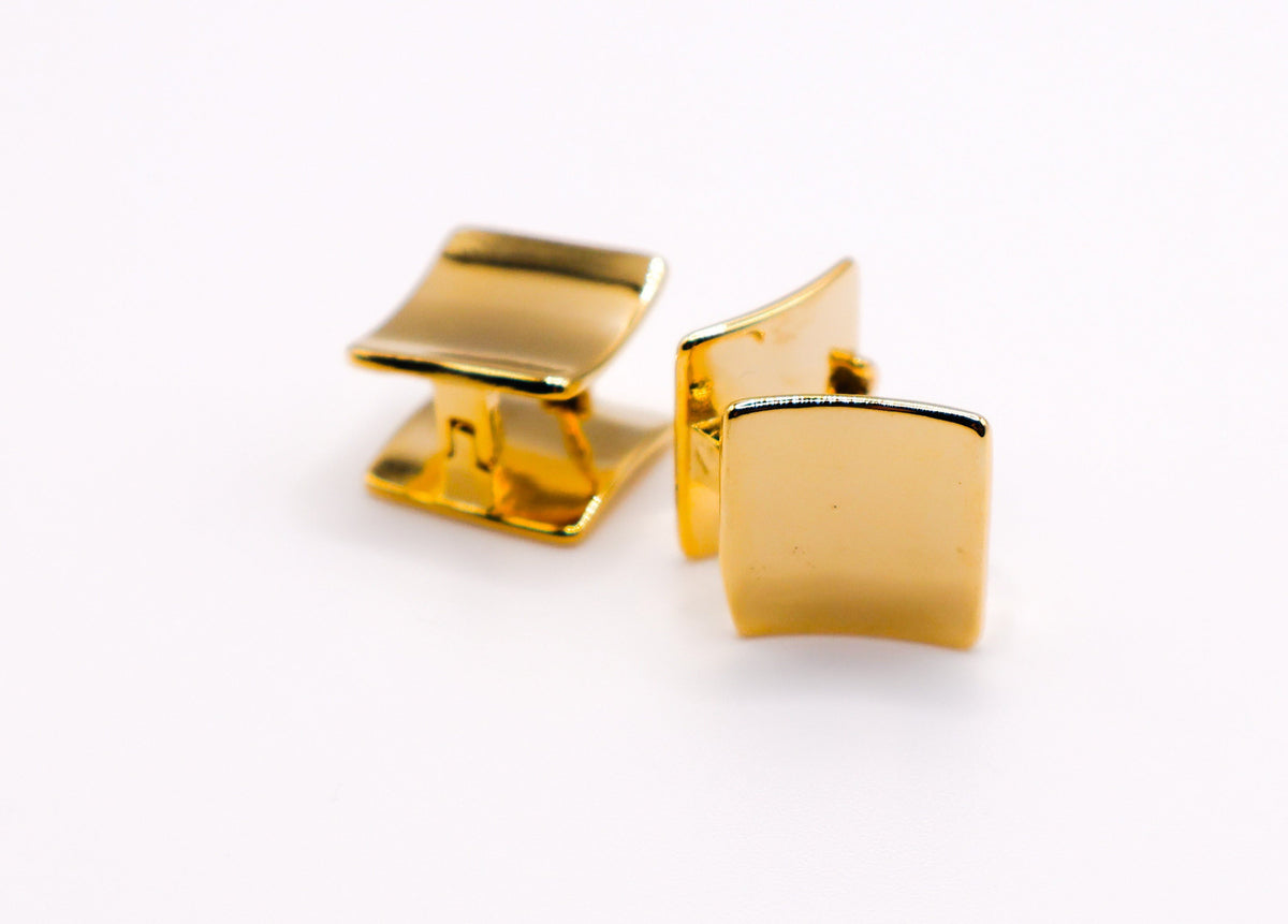Golden Chic Dots Minimalist Gold Stud Earrings Le Reussi