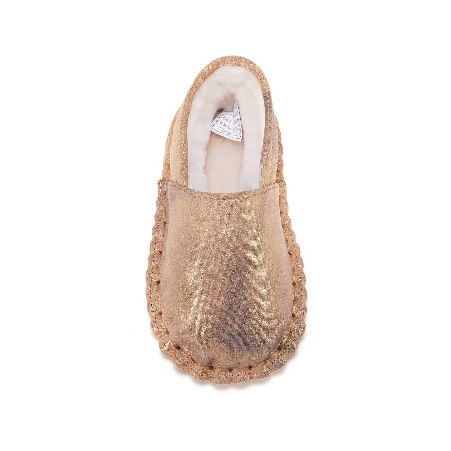 Baby Moc Antique Gold Slip On Moccasin Australia Luxe Collective