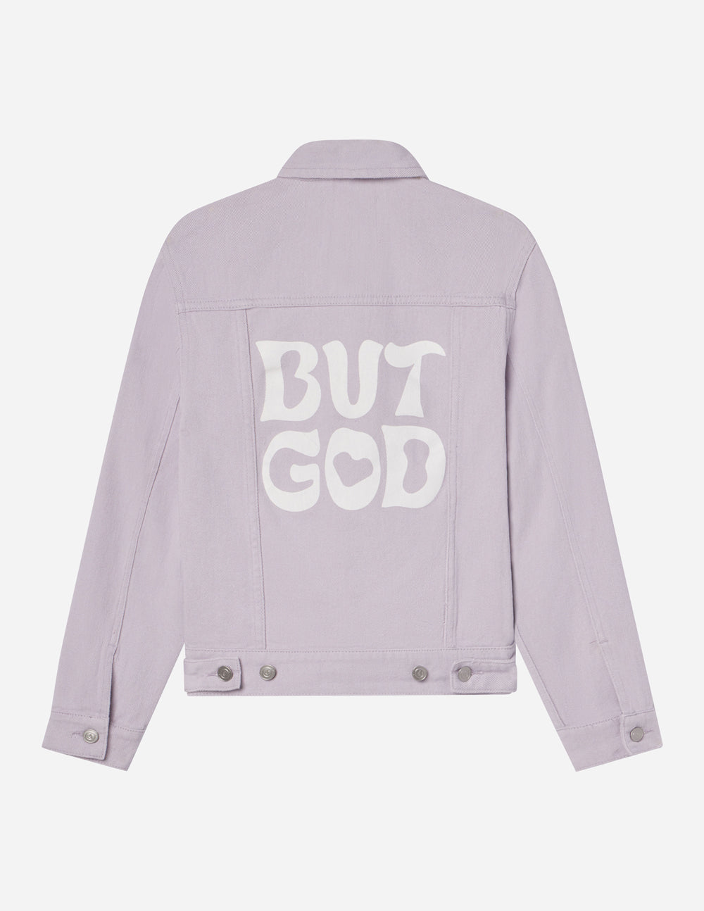 Cropped Heavyweight Denim Jacket Lilac But God