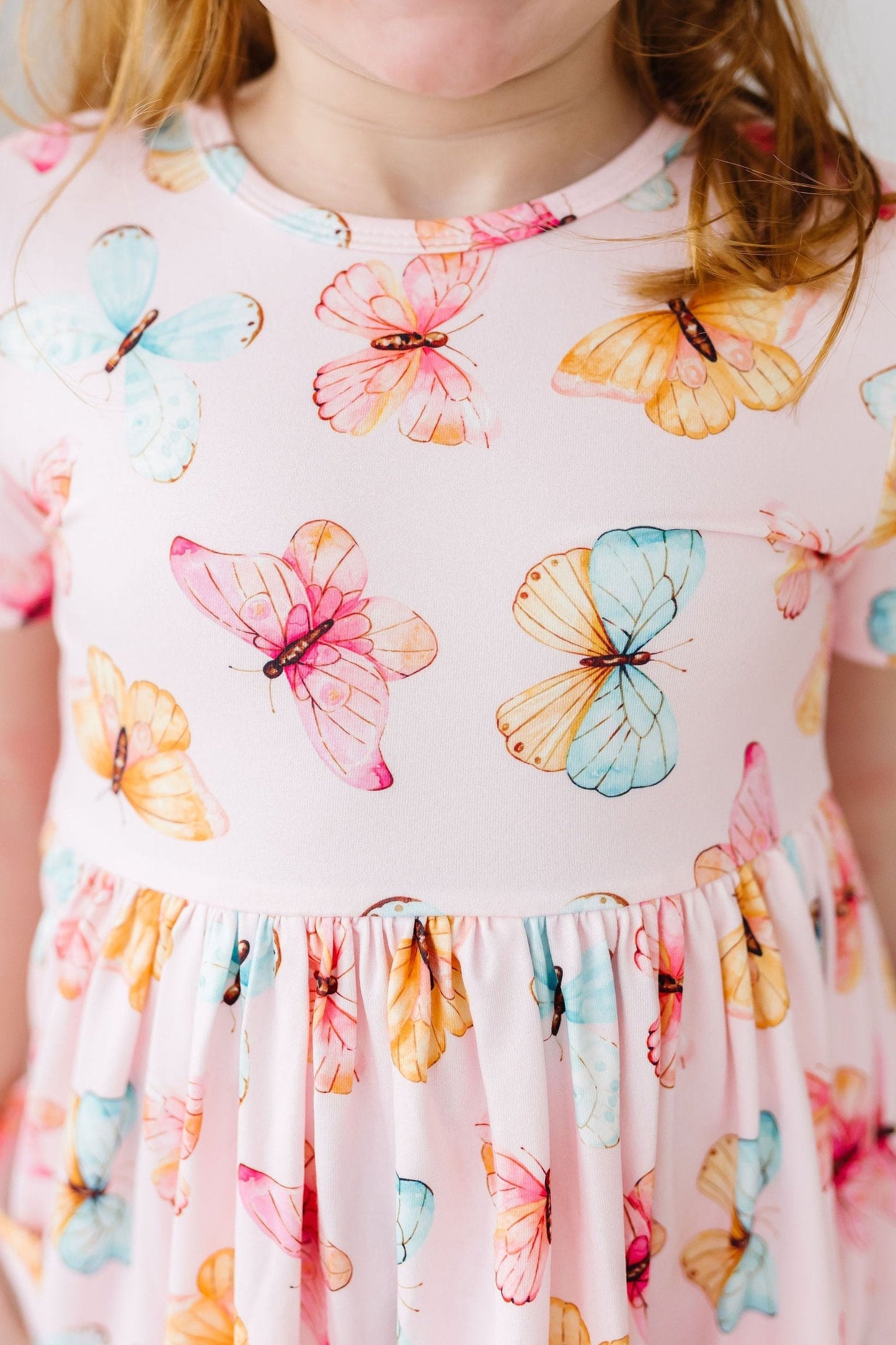 Butterfly Kisses Twirl Pocket Dress S/S Mila & Rose