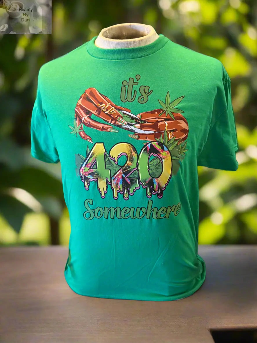 4/20 Somewhere Cotton Crew Neck T-Shirt