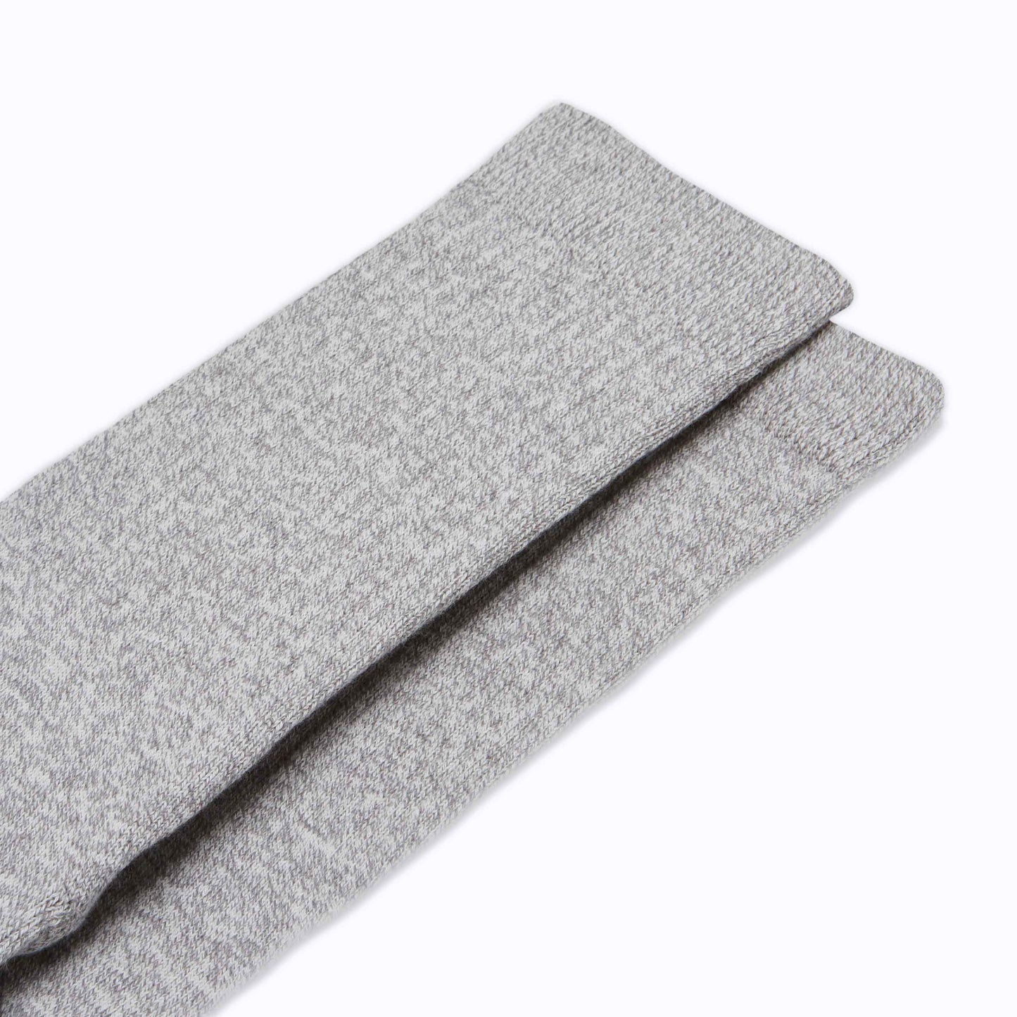 Combed Cotton Heather Grey Crew Socks