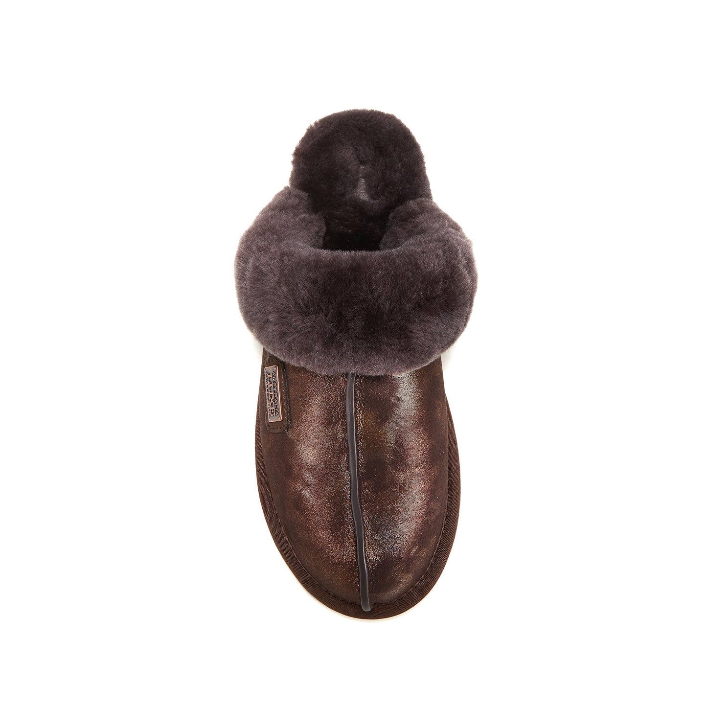 Sheepskin Antique Bronze Closed Mule Slipper Australia Luxe Collective