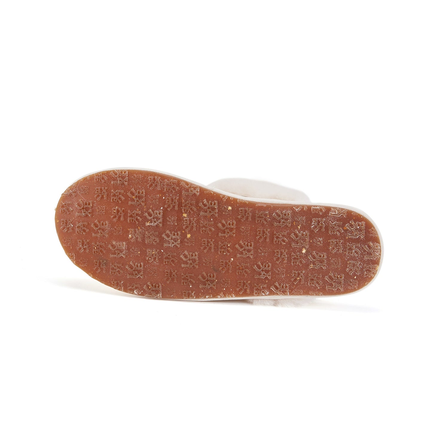 Satin Pale Sheepskin Mule Slipper CLOSED MULE SATIN PALE