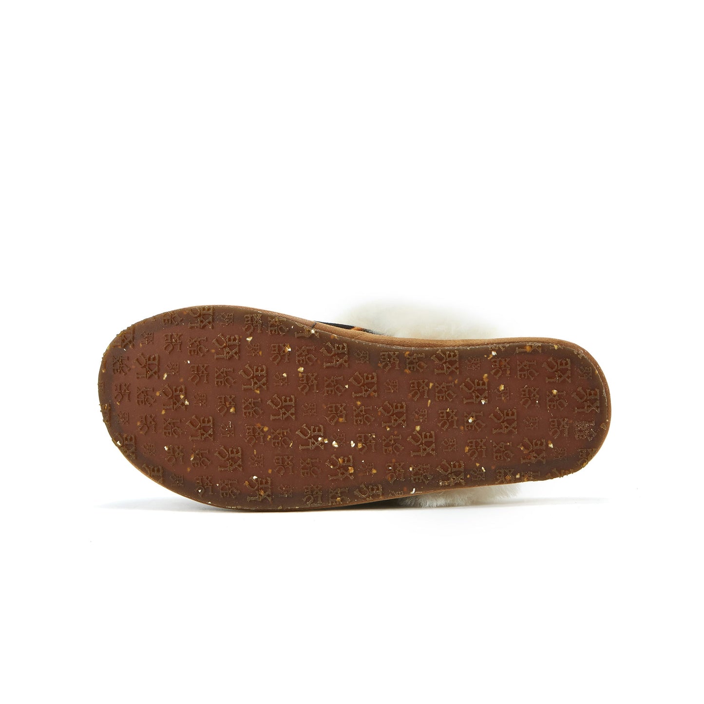 Leopard Printed Cowskin Sheepskin Mule Slipper CLOSED