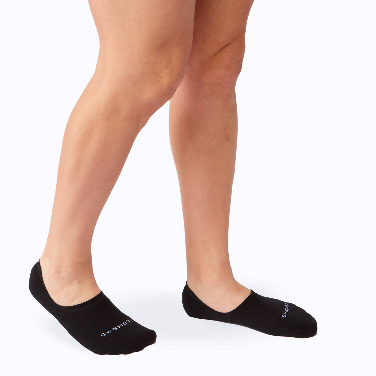 Combed Cotton Black No Show Socks Comrad