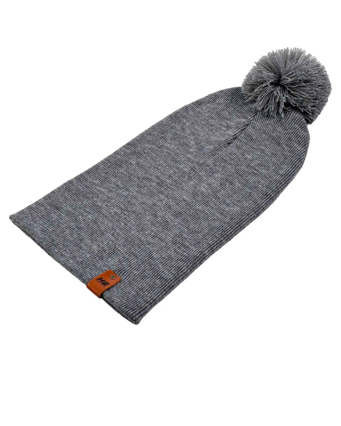 PomPom Koala Gray Beanie CPP1 HAAKWEAR Made in USA