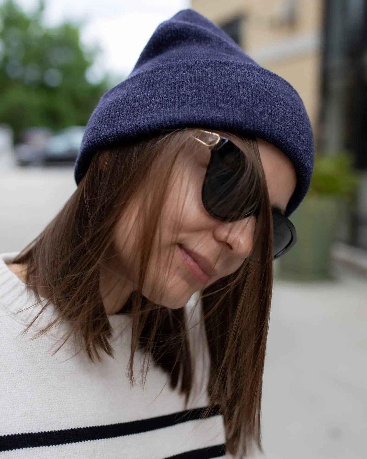 Silent Cuffed Traditional Beanie Denim Blue CS106 HAAKWEAR