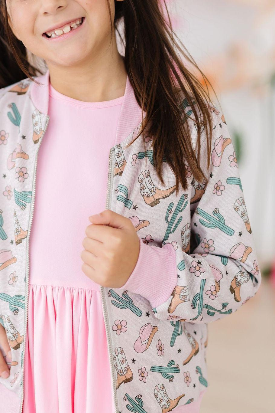 Cactus Cowgirl Shimmer Satin Jacket Mila & Rose