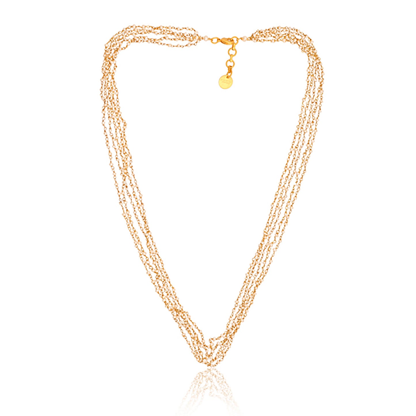 Stay Golden Necklace - Pearl