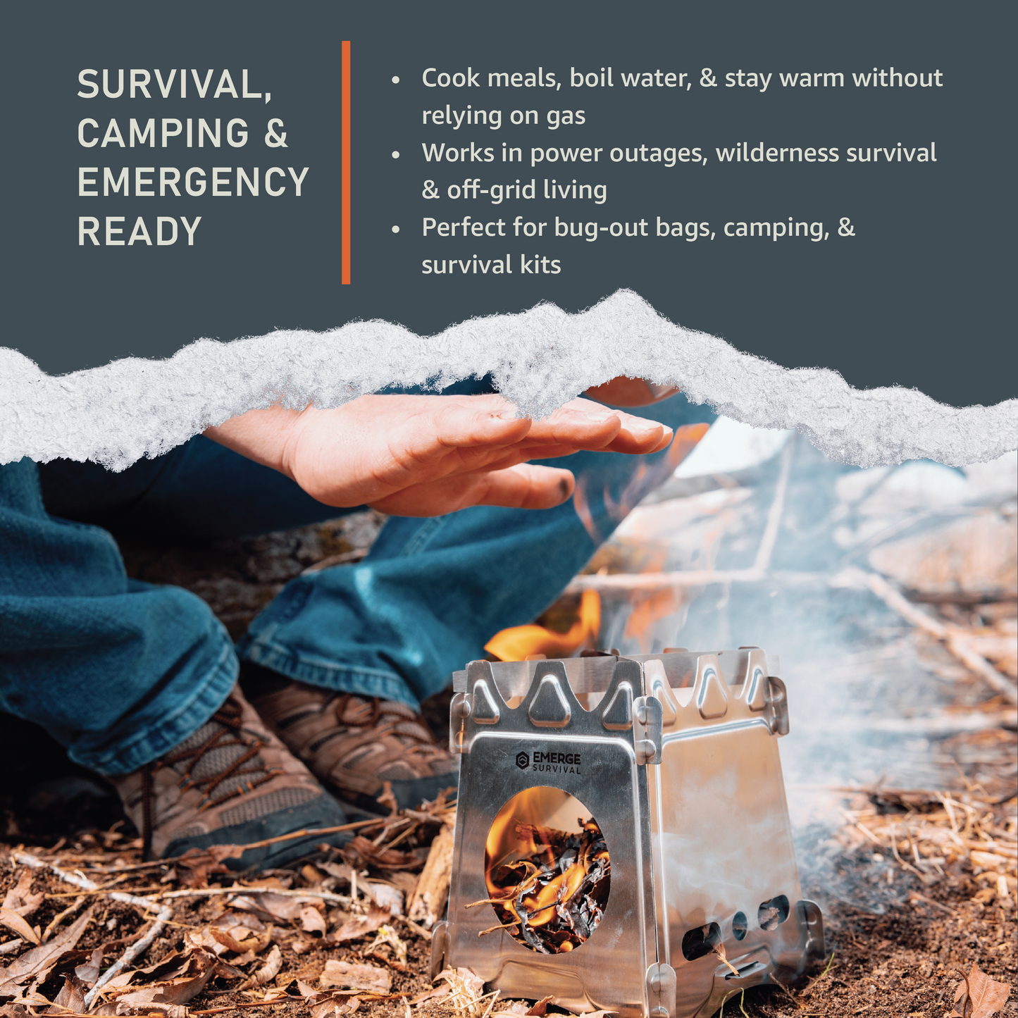 Collapsible Mini Stove Foldable Survival Stove Emerge