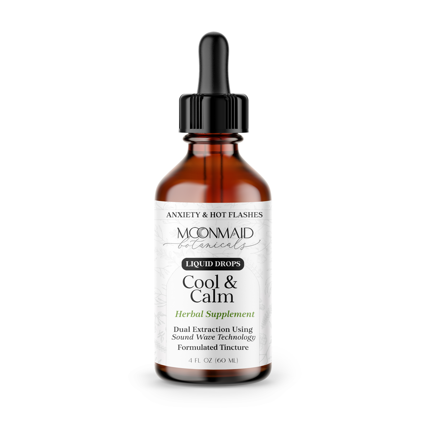 Herbal Liquid Supplement Cool & Calm for Anxiety and Hot Flashes