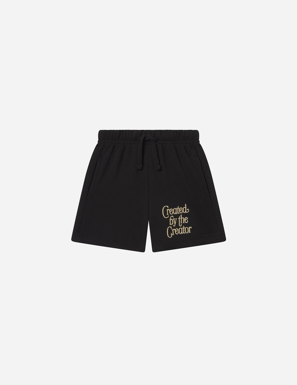 Kids Black Super Soft Oversized Shorts Created by the Creator