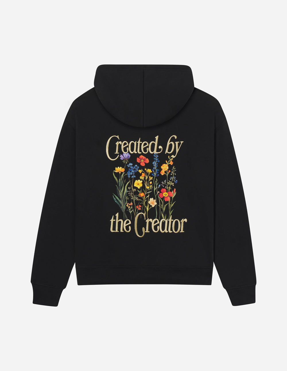 Created by the Creator Black Unisex Hoodie