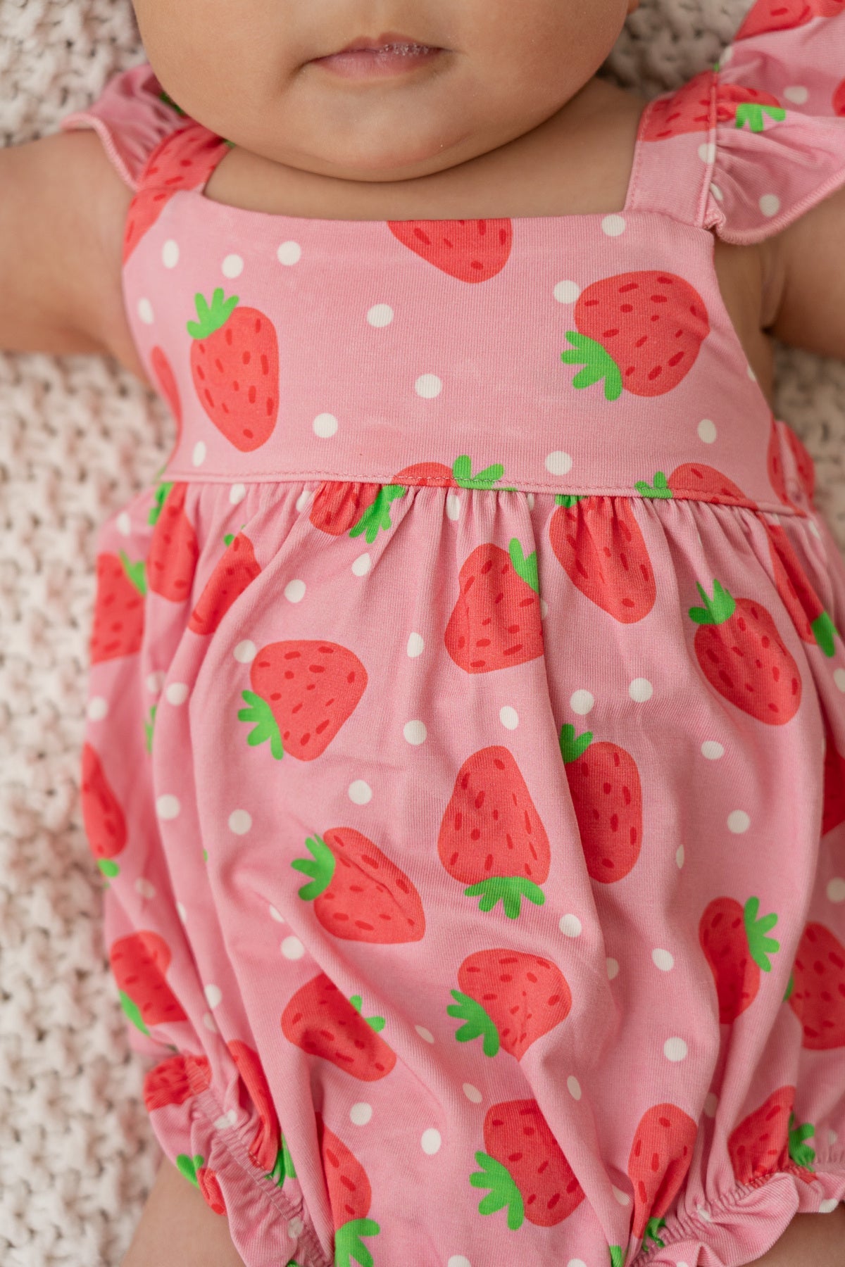 Strawberry Bubble Romper
