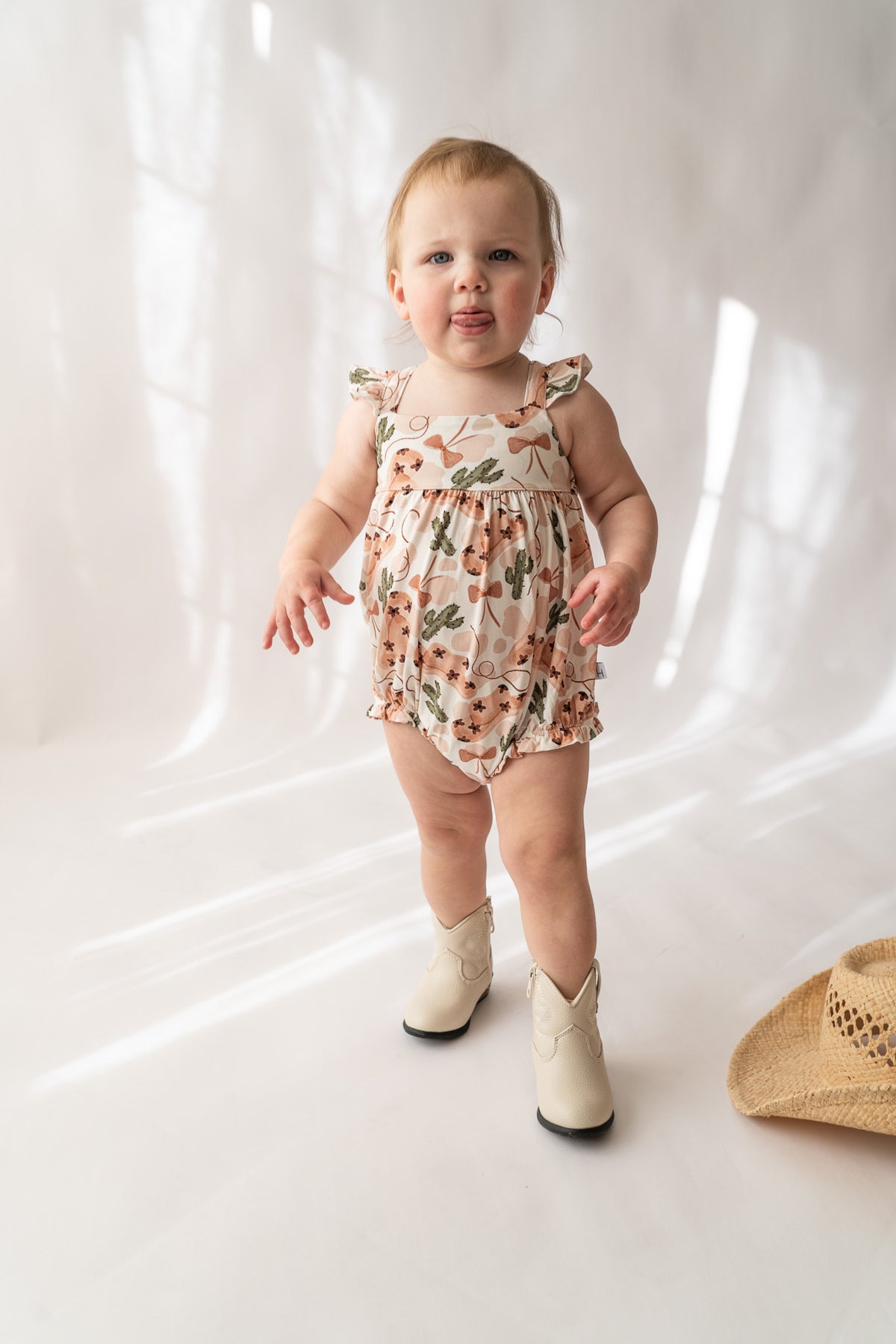 Bubble Romper Cowgirl Style Bamboo Blend Romper