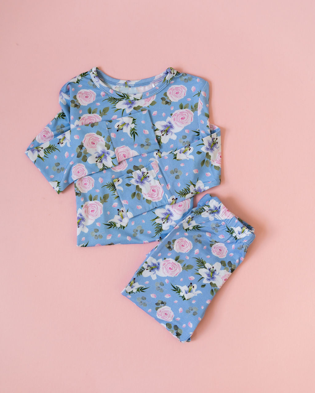 Lillian Floral Bamboo Long Sleeve 2-Piece Set Laree + Co.