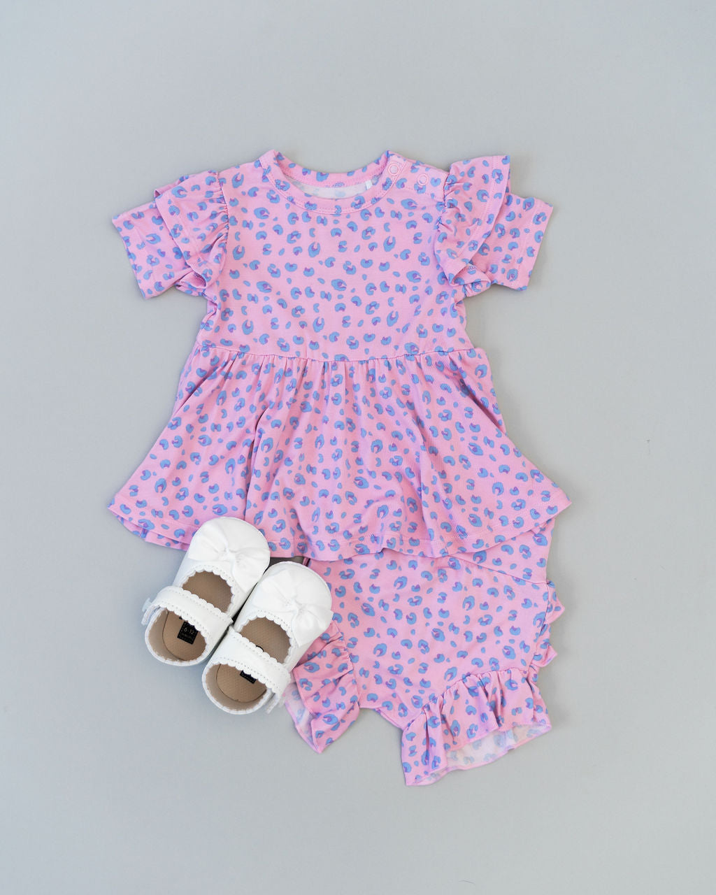Lillian Leopard Bamboo Peplum Top Laree + Co.