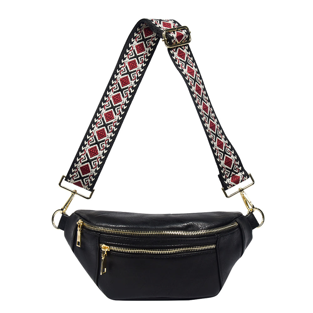Dual Zipper Compact Sling Bag The Soho Babs+Birdie