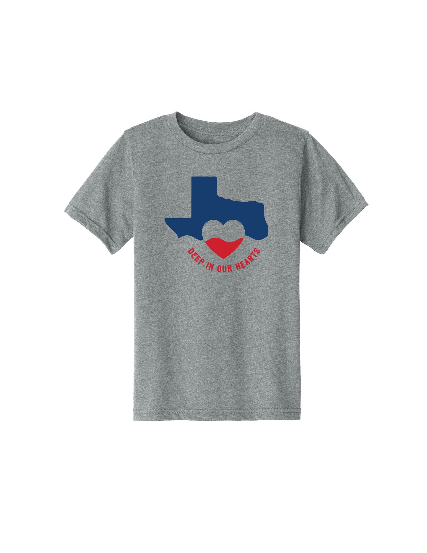 Deep in our Hearts Recovery Heather Gray Youth T-Shirt