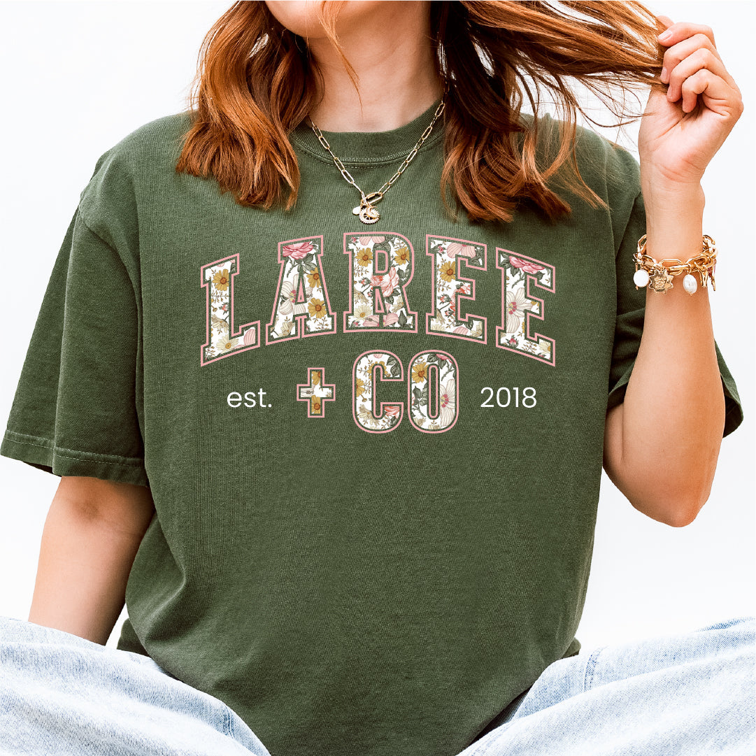 LC Pattern Tee Esther Unisex Laree + Co