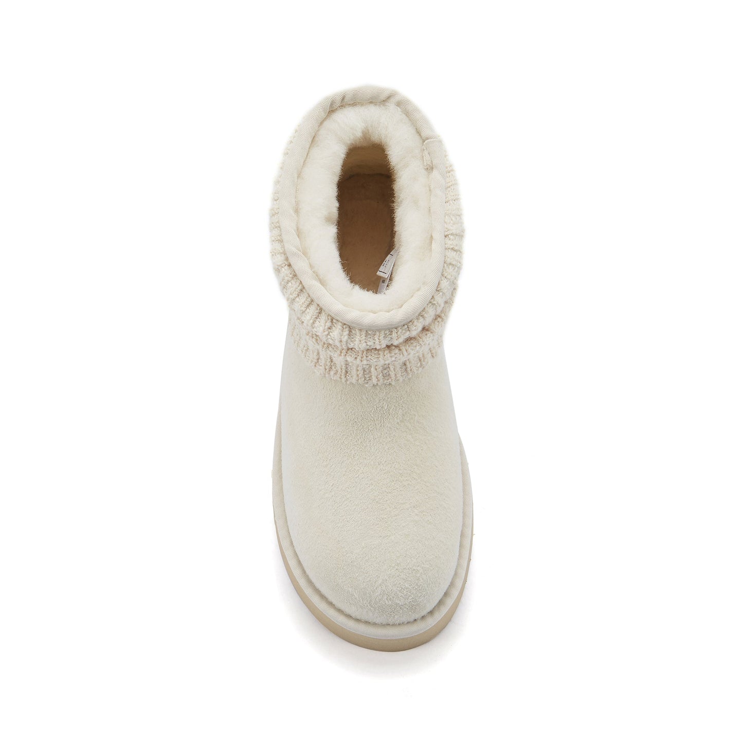Ultra Short Cut Classic Sheepskin Boot with Platform Sole FAME