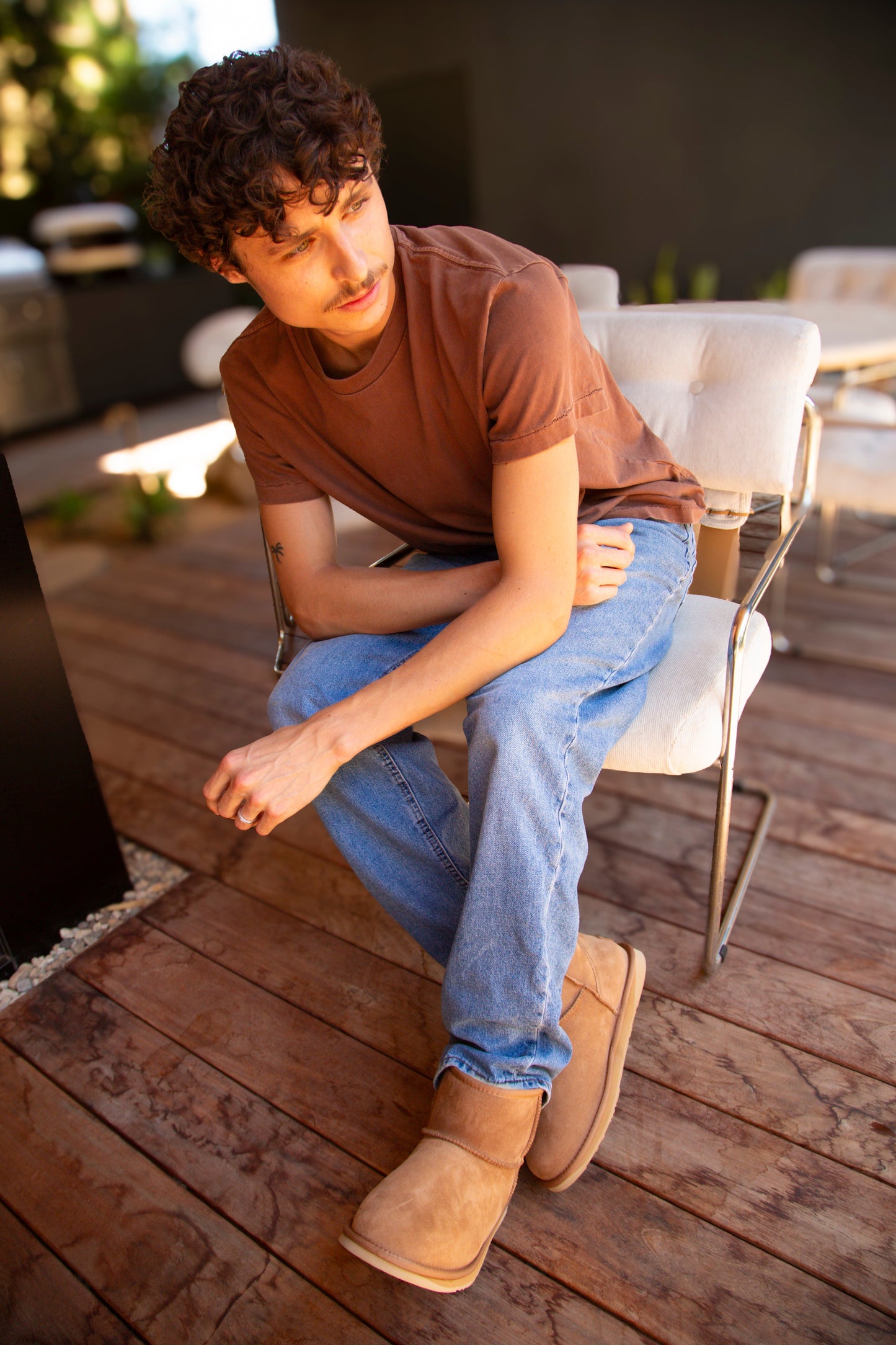 Mens Cosy Extra Short Sheepskin Boot Australia Luxe Collective