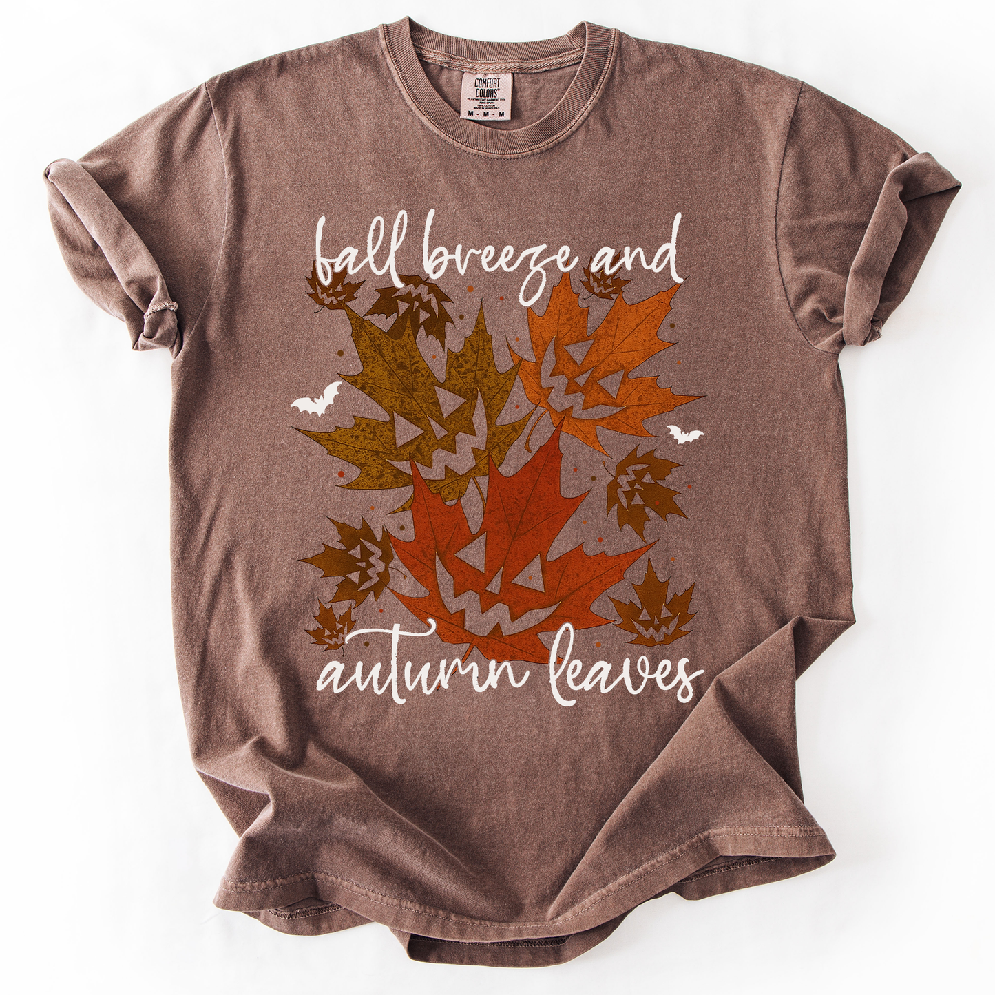 Fall Breeze and Autumn Leaves Comfort Colors T-Shirt Refinery Number One